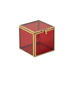 Caja de Joyería de Vidrio y Latón con Plateado, Producto Personalizado para Decoración de Bodas, Hecho a Mano, Venta al Por Mayor - Product Image 5
