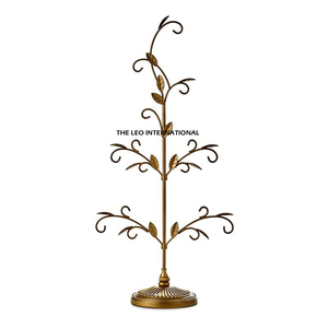 Dubai Style Display Stand Christmas Decoration Modern Designer Home Ornaments Gold Finished <b>Led</b> <b>Lighting</b> Metal - Product Image 1