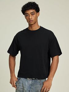 เสื้อยืดผู้ชายทรงสลิมฟิต ล้างสีแบบแอซิดวอช ผ้าโพลีเอสเตอร์ผสมคอตตอน คอกลม แขนสั้น ล้างแบบสโตนวอช มีหลายขนาดให้เลือก - Product Image 2