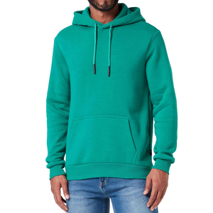 100% Cotton Men's Pullover Hoodies Custom Logo Embroidered Plain Dyed Fashion Street Wear for Winter Bulk Supply - Product Image 1