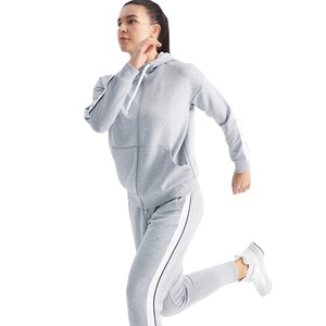Chándal de algodón % de lana tecnológica para mujer 2024, ropa deportiva de Fitness de talla grande transpirable de dos piezas de secado rápido - Product Image 1