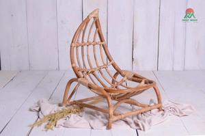 Ensemble de berceau en rotin au design rustique pour bébés et enfants, avec fonction de sécurité, en matériau naturel. Un accessoire pour la photographie de nouveau-nés. - Product Image 5