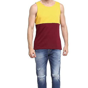 Chaleco de Cuello Redondo 100% Algodón y Spandex a Precio Económico, Camisetas sin Mangas para Hombre, Ropa Deportiva Personalizada para Hombre, Camisetas sin Mangas para Hombre, Ropa de Verano - Product Image 5