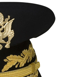 Gorras de uniforme ceremonial personalizadas con insignia de bullion, corona estructurada de primera calidad, sombreros de lujo, proveedor mayorista, precio de fábrica - Product Image 5