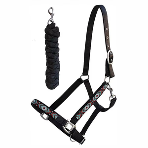 Leather Rope Westerner Horse <b>Halter</b> Metal Buckle-Durable Design Riding High Quality Customized Logo Brand Custom Packaging - Product Image 3