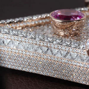 Colgante Personalizado con Número de Moissanita Iced Out, Pasa Prueba de Diamante, Estilo Hip Hop, Colgante con Letra Inicial de Diamante VVS, Joyería - Product Image 3