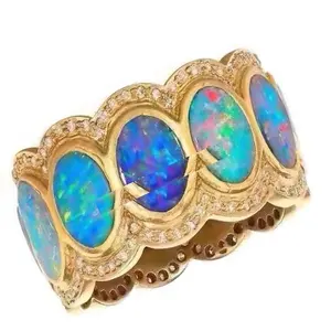 925 sterling silver inlay naturally larger oval opal bangle make wholesale