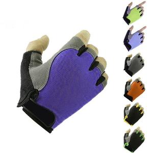 Guantes Unisex de Medio Dedo de Algodón/Poliéster/Spandex con Acolchado de Gel de Alto Agarre Personalizado, Cómodos para Pantallas Táctiles, Cuatro Mitones - Product Image 1