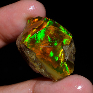 Lote de 5 Piezas de Ópalo Etíope Welo Fire Oily, Grado AAA, 100% Natural, en Bruto, Certificado por Terceros, para Joyería - Product Image 4