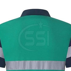 Industrial Operations Safety Polo Shirt Reflective Waterproof High Visibility ANSI Class 2 <b>LED</b> Flash Classic Collar Utility - Product Image 4