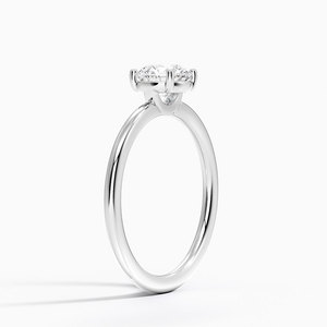 BOJ <b>Ring</b> 098 Round Cut 925 <b>Silver</b> Halo Stone Prong Setting <b>Solitaire</b> Diamond <b>Ring</b> 2ct D Color VVS1 Moissanite GRA Certified - Product Image 2