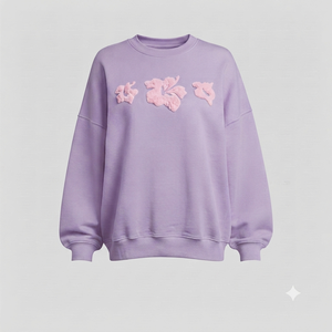 Regular Fit Full Sleeves Women's Sweatshirt Casual Style <b>Top</b> Quality Polyester/Cotton Solid Color Sweatshirt Knitted Fabric - Product Image 1