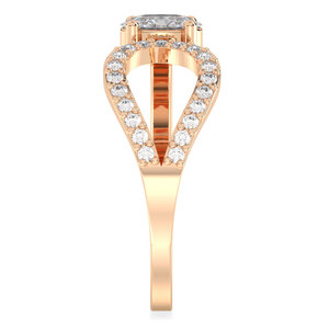 REYES Elegant 925 <b>Sterling</b> <b>Silver</b> Oval Cut 0.54 Carat VVS Moissanite <b>Adjustable</b> <b>Ring</b> Luxurious Wedding Engagement Gift <b>Rings</b> - Product Image 5