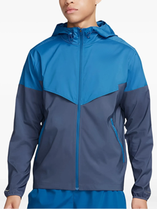 Men's Hooded Windbreaker <b>Jacket</b> Color Blocking Zipper Closure Sporty Casual Outdoor Wear Spring Polyester Material - Product Image 6