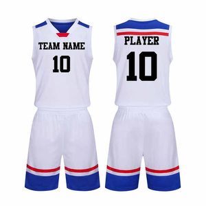 Maillot et short de basketball 100 % polyester respirant et anti-humidité – Impression numérique, grande taille, uniforme d'été - Product Image 6