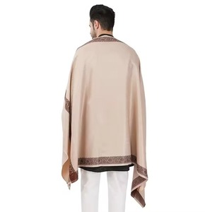 Châle traditionnel afghan pour homme en tissu orange de qualité supérieure, fait main, ethnique pashtun, pour l'hiver, vente en gros - Product Image 3