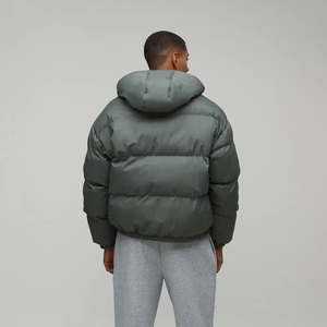 Customized <b>Men</b> Puffer <b>Jacket</b> Padded Bubble Down Puffer <b>Jacket</b> High Quality Polyester Nylon Material <b>Men's</b> Bubble Puffer <b>Jackets</b> - Product Image 3
