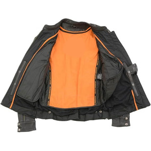 Chaqueta de Motociclista Casual de Cuero Negro Premium para Mujer SAMROZ SPORTS - Product Image 6