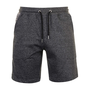 Pantalones Cortos Bermuda de Punto Gris Oscuro para Hombre con Cintura Elástica, Bolsillos Laterales, Transpirables, para Correr, Tela de Lana, Diseño Liso - Product Image 3