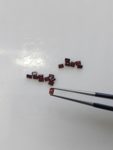 Natural <b>Red</b> Garnet 2.5x2MM Baguette Cut Best Quality Loose Gemstones For Jewelry Making - Product Image 1