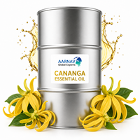 Huile Essentielle de Cananga 100% Pure, Extrait Floral de Cananga Odorata Distillé à la Vapeur, Note de Fond pour Parfum, Soins de la Peau, Savon, Aromathérapie