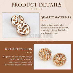 Premium Durable Design With Smooth Surface And Precise Craftsmanship For Custom Clothing Applications Steel <b>Buttons</b> - Product Image 3
