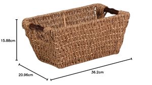Handwoven Seagrass <b>Basket</b> with Handles Natural Storage <b>Basket</b> for Home Decor Laundry Toys Organizing - Product Image 5