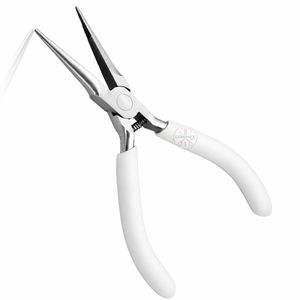 WALIYA KR-8880 Manual Stainless Steel Bent/Upward Angled <b>Nose</b> <b>Pliers</b> 12cm Working End 2cm Jewelry Making & Cleaning Instruments - Product Image 2