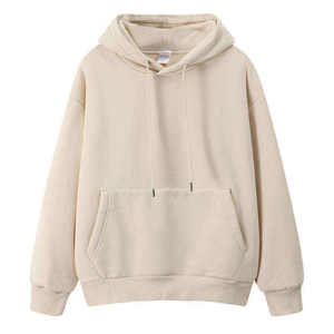 Hoodie streetwear de haute qualité, faible MOQ, design unique, léger, couleur unie. - Product Image 1