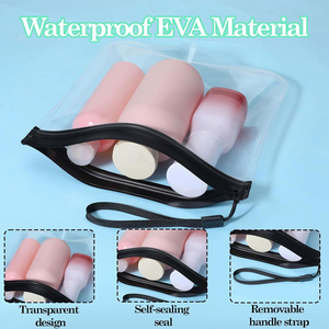 Sacs refermables en plastique à fermeture éclair simple, recyclables, transparents, pour sacs auto-scellants - Product Image 6