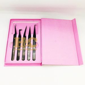 แหนบต่อขนตาสแตนเลสคุณภาพสูง ทนทาน พร้อมปลายไฟเบอร์ บรรจุภัณฑ์และโลโก้แบบกำหนดเองได้ เป็นมิตรต่อสิ่งแวดล้อม - Product Image 4