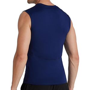 Top Quality Best Performance Sleeveless <b>Compression</b> <b>Shirt</b> <b>Men</b> Lightweight Breathable Running Gym - Product Image 2