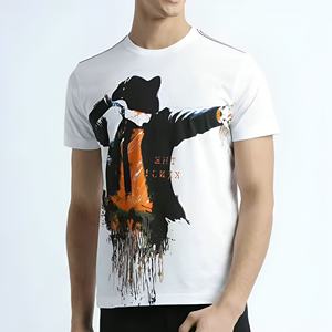 T-shirt personnalisé pour homme, coupe oversize, 100% coton, matière épaisse, 260 g/m², impression DTG, style rétro streetwear, t-shirt uni délavé - Product Image 3