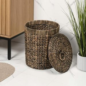 Water Hyacinth <b>Basket</b> Custom Handmade Woven Storage Organizer Eco Friendly Wholesale Home Decor Vietnam Supplier - Product Image 1
