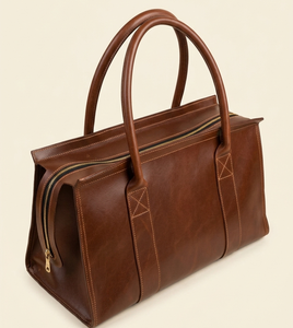 Sacs de voyage unisexes durables en cuir véritable imperméable, décontractés, avec fermeture éclair, pliables, légers, écologiques, grande capacité 20L - Product Image 1