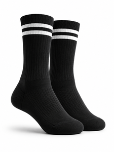 White Crew Woven Eco-Friendly Breathable Anti-Bacterial Quick Dry Sports <b>Socks</b> Men's <b>Running</b> Basketball Soccer Football Training - Product Image 1