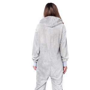 Pyjamas tendance en polaire unisexe pour adultes, imprimés animaux, à capuche, pour l'hiver, vente en gros, fabrication OEM - Product Image 2