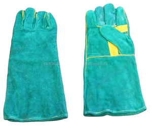 Guantes de Cuero Vacuno para Barbacoa, Forro de Algodón, Antiestáticos, Resistentes al Calor, para Trabajo Industrial y Soldadura - Product Image 1