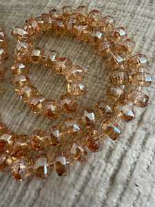 Cuentas facetadas de cristal, color AB, cuentas arcoíris, cuentas redondas de cristal, cuentas sueltas para la fabricación de joyas y pulseras DIY por UO - Product Image 2