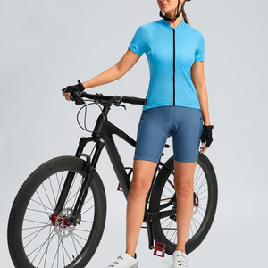 Jersey de Ciclismo para Mujer con Logotipo Personalizado, Color Sólido, Ligero, Camiseta de Ciclismo de Carreras, Uniformes Deportivos, Top de Equipo - Product Image 2