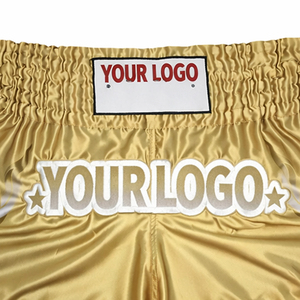 Pantalones Cortos Profesionales Personalizados de Muay Thai con Diseño de Llama, Pantalones Cortos de Boxeo de Satén, Pantalones Cortos de Kickboxing de Ajuste Atlético, OEM, con Abertura Ancha en la Pierna - Product Image 4