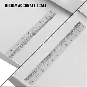 Machine à rainer robuste de 460mm à haute brillance de 18 pouces avec 2 blocs magnétiques coupe-papier manuel pour carte papier A4 - Product Image 4