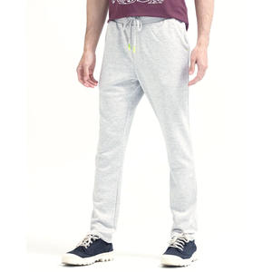 NOEN SPORTS Joggers en coton bordeaux pour homme, taille élastique, poches latérales, décontractés, pour l'automne, poids moyen, écologiques, teinture unie - Product Image 3