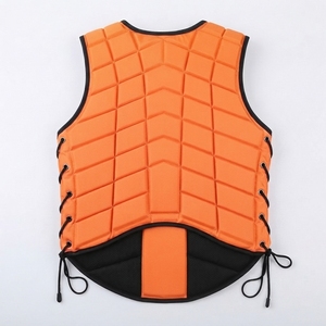 Chaleco de Seguridad Ecuestre Acolchado y Protector con Cierre Frontal de Cremallera y Cordones Laterales Ajustables para Montar a Caballo - Product Image 3