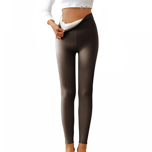 Best Selling Ladies Thermal <b>Legging</b> <b>Black</b> Color Plush Tights High Waist <b>Fleece</b> <b>Lined</b> Yoga Thick Thermal <b>Leggings</b> For Women's - Product Image 1