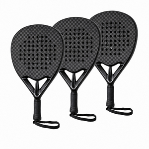 Raqueta de Pádel AIR BUZZ de Alta Calidad, 12K Fibra de Carbono, Núcleo de Espuma Elite, Acabado de Papel de Lija, Cabeza en Forma de Diamante, 45CM, 350-370g - Product Image 1