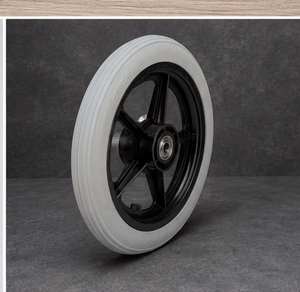 Emco Nuevo Conjunto de Ruedas Sólidas de Espuma de PU de 12 Pulgadas, Ruedas Duraderas para Sillas de Ruedas y Motocicletas Eléctricas, Uso Industrial, Hecho en India - Product Image 2