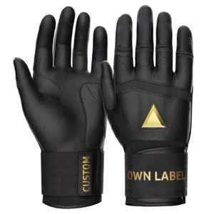 Gants de frappe de baseball personnalisés en cuir Cabretta, antidérapants, professionnels, pour adultes, avec fermeture auto-agrippante, couleur et marque personnalisables - Product Image 3