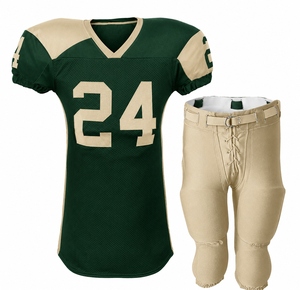 Custom Modern Style American Football Uniform 100% Polyester V-neck Sleeveless Breathable Lightweight Quick Dry Comfortable - Product Image 6