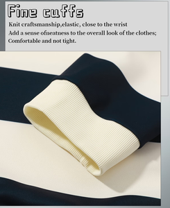 <b>Men's</b> Summer Casual <b>Long</b> <b>Sleeve</b> <b>Shirt</b> Lightweight Breathable 100% Cotton Anti-Wrinkle Button-Up <b>Striped</b> Relaxed Fit Polo <b>Shirts</b> - Product Image 5